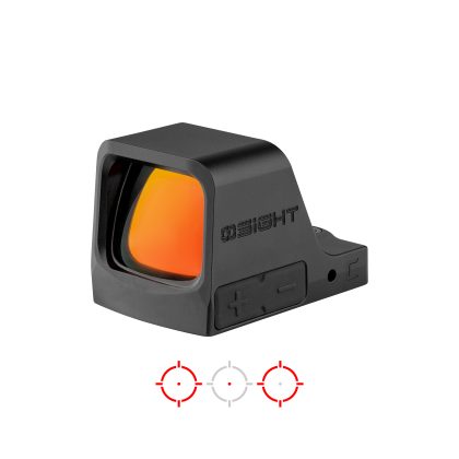 Osight C 3 MOA Dot & 32 MOA Circle Multi-Reticle System Red Dot Sight with Large Window and Side-Loading Battery
